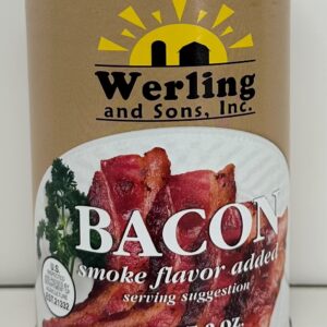 A can of Werling & Son's cooked bacon.